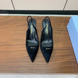 Prada Sophisticated Black Pointed Heels